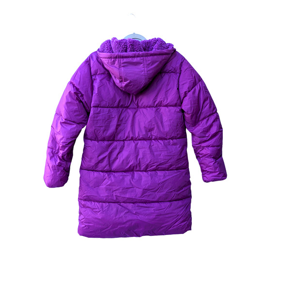 A New Day Coat Puffer Jacket Large Magenta Pink Full Zip Water Resistant Winter - Picture 11 of 11